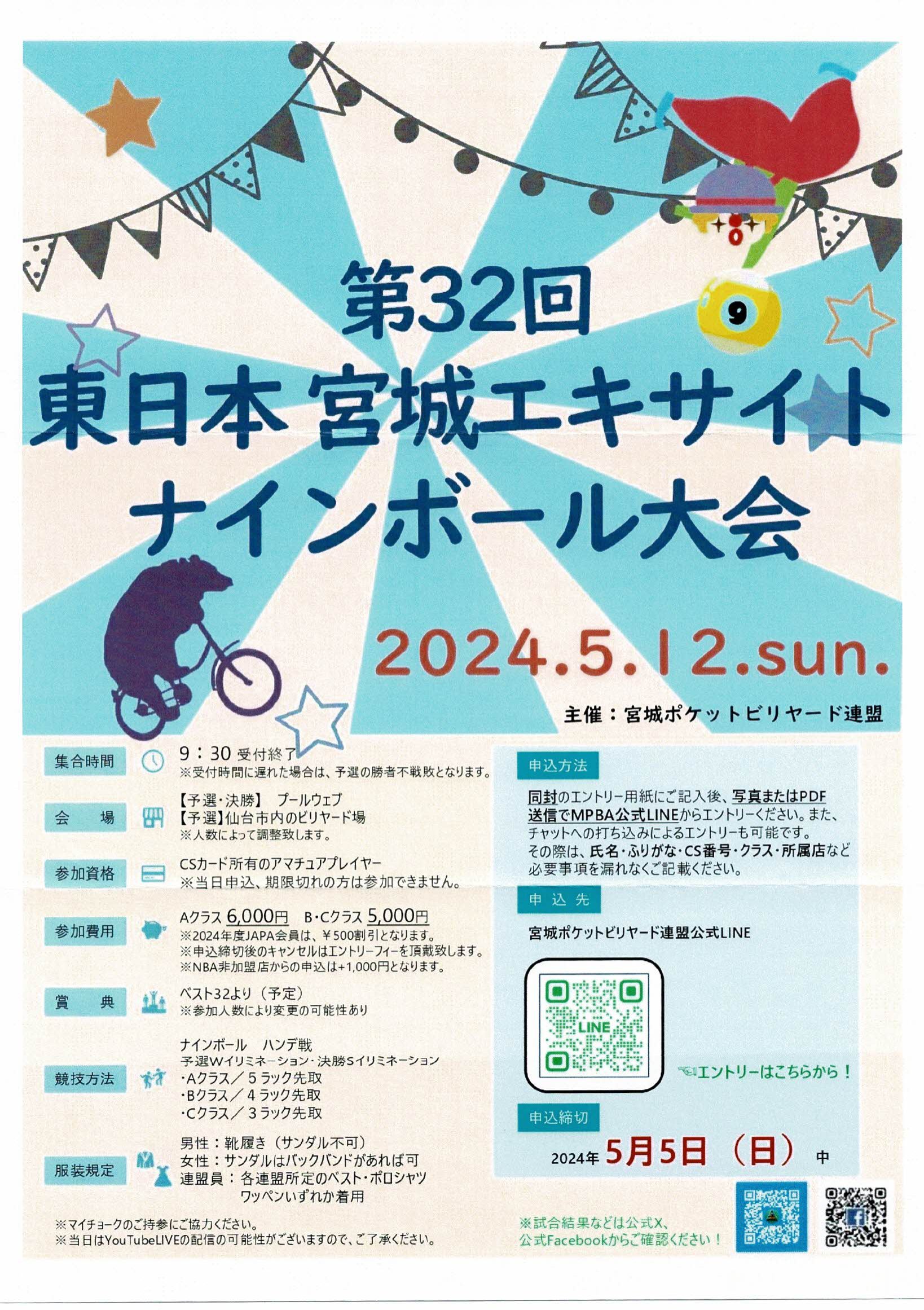 2024.5.12(日)東日本宮城エキサイトナインボール開催